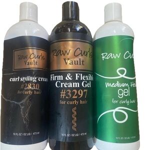 Raw Curls Lot Of 3 $150 Value HTF Retired Product Unopened Bottles Immed SHIP